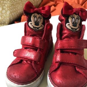 Baby Gap Red Minnie Mouse Sneaker